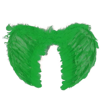 Large feather angel wings assorted colours - Blue - Image 5