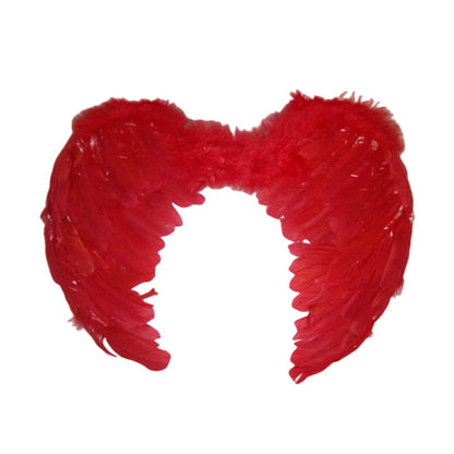 Large feather angel wings assorted colours - Blue - Image 8