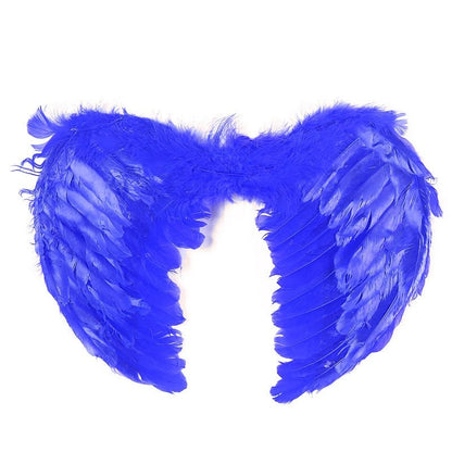 Large feather angel wings assorted colours - Purple - Image 9