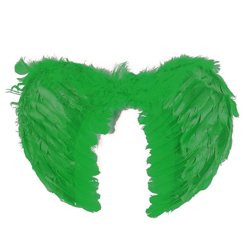 Large feather angel wings assorted colours - Red - Image 5