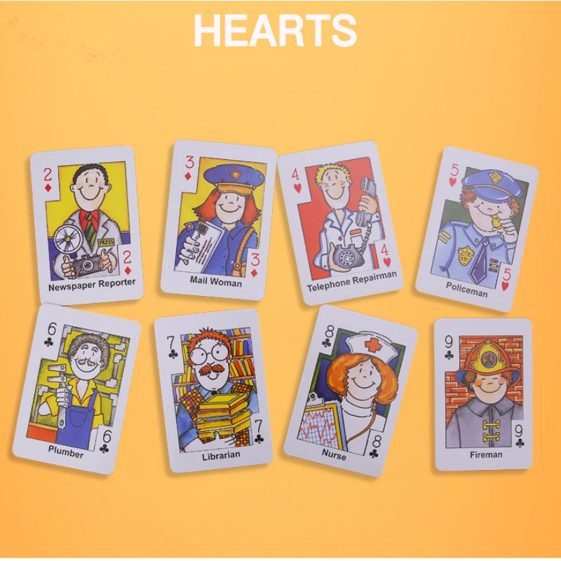 Crazy Eight Hearts Old Maid Fish Educational children card games - Set of 4 Assorted - Image 8