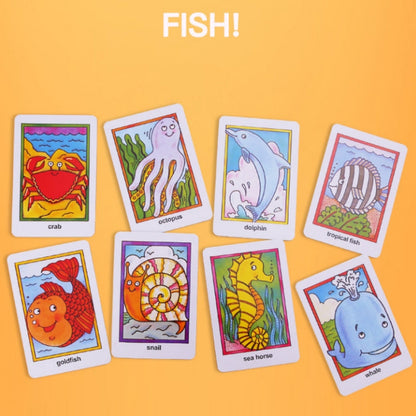 Crazy Eight Hearts Old Maid Fish Educational children card games - Set of 4 Assorted - Image 9