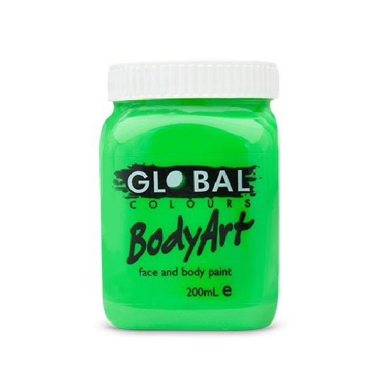 Global Colours BodyArt  Face and body paint in Jar 200ml Performance quality - Deep Green - Image 4