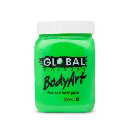Global Colours BodyArt  Face and body paint in Jar 200ml Performance quality - Deep Green - Image 4