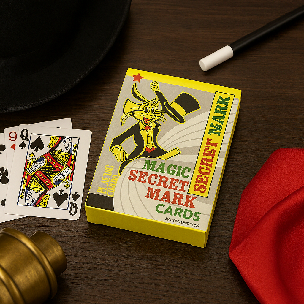Magic Secret Marked Playing Cards – Plastic Coated, Easy‑Read Marking System, Poker Size, Made in Hong Kong – Ideal for Magic Tricks & Card Illusions - Image 2
