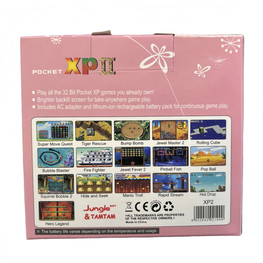 Pocket XP 2 Handheld Game Console – Built-in Classic Games, Game Boy Style, Portable Retro Gaming - Blue - Image 2