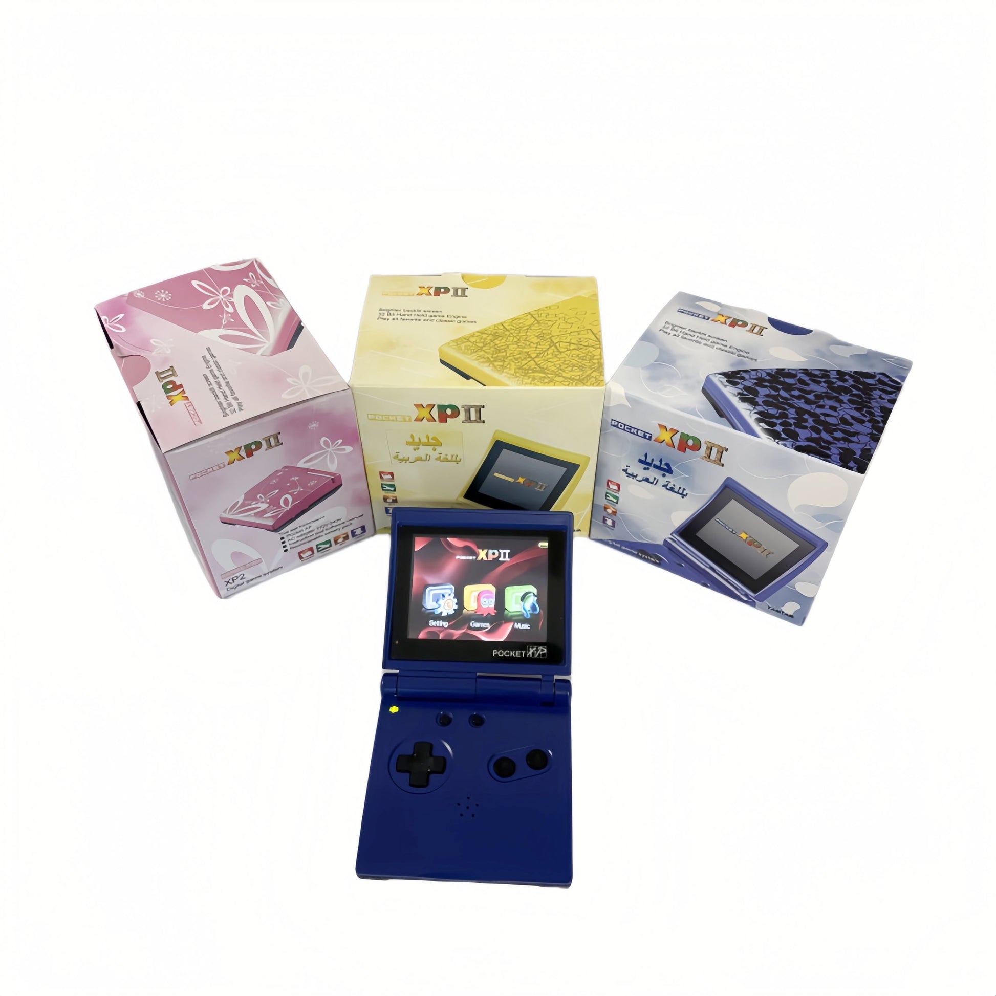 Pocket XP 2 Handheld Game Console – Built-in Classic Games, Game Boy Style, Portable Retro Gaming - Blue - Image 3