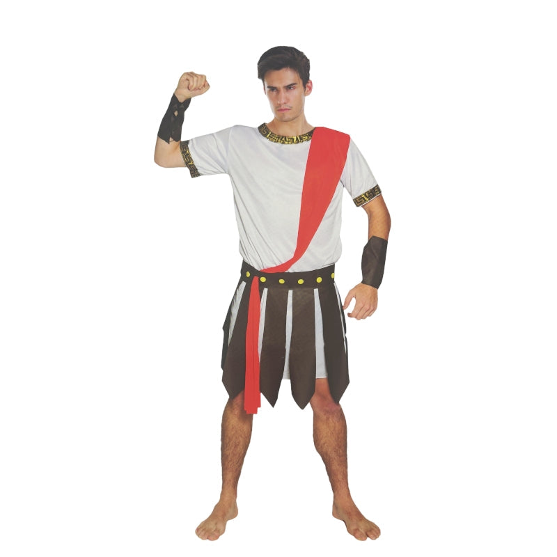 Men's Caesar Costume Roman Fancy Dress Party - Image 2