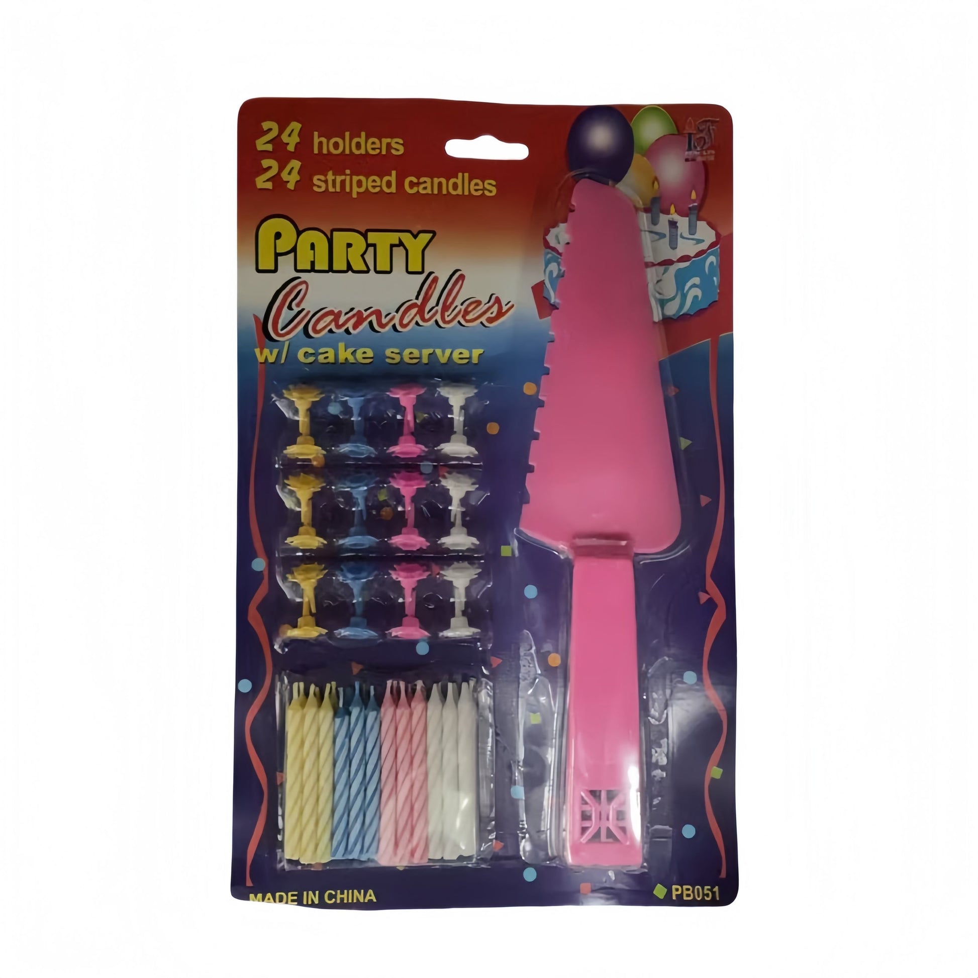 4 Sets of Party candles with Cake server sets - Image 5