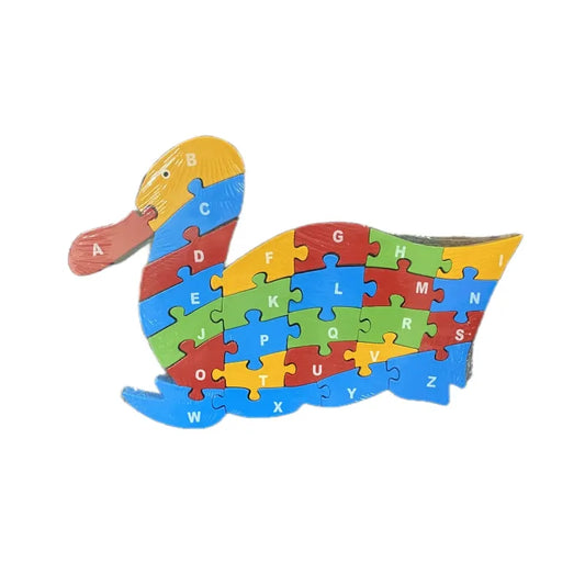 WOODEN ANIMAL PUZZLES ALPHABET AND NUMBER ASSORTED - Snake - Image 7