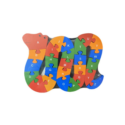 WOODEN ANIMAL PUZZLES ALPHABET AND NUMBER ASSORTED - Owl - Image 8