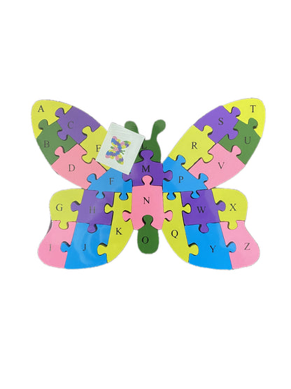 WOODEN ANIMAL PUZZLES ALPHABET AND NUMBER ASSORTED - Elephant - Image 6