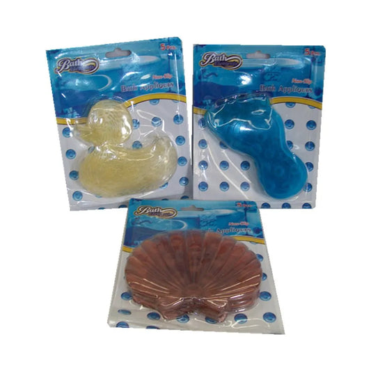3 Pcs of Bath applique 5 pcs on card - Shell - Image 2