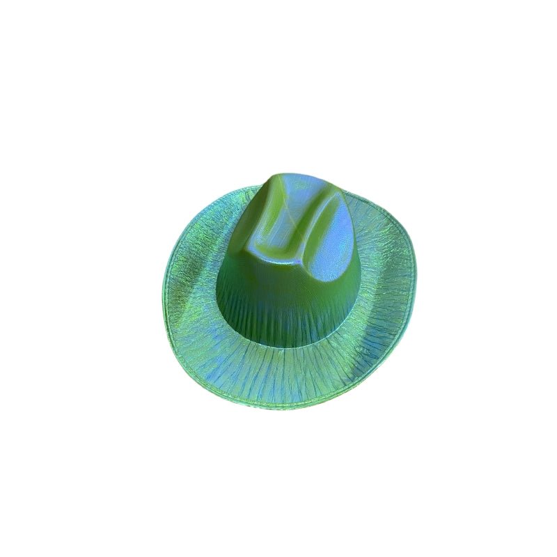 Holographic Cowboy Party Hat (Adult Size) - Rose - Image 4