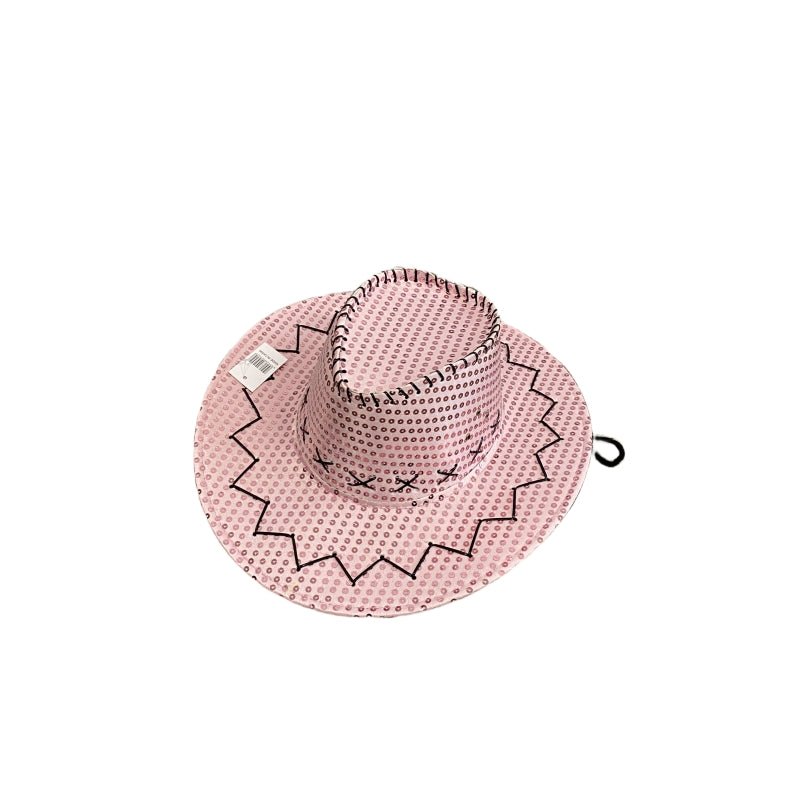 Sequin Cowboy Hat party hat - Pink - Image 6