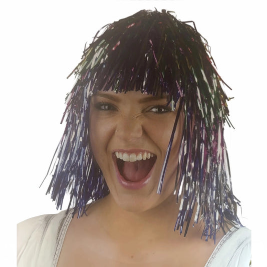 Tinsel wig-multi colours - Image 2