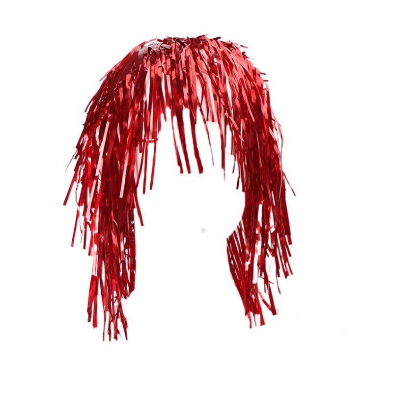 Party tinsel wig-assorted colour - Green - Image 9