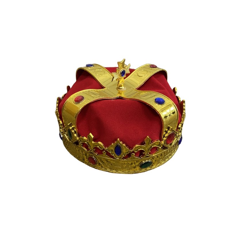 Deluxe Kings or Queens Crown Hat with Gems - Image 2
