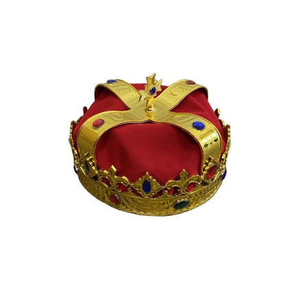 Deluxe Kings or Queens Crown Hat with Gems - Image 2