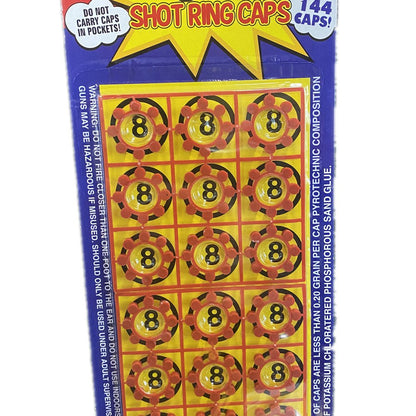 8 shots star ring caps for toy cap gun total 144 shots - Image 2