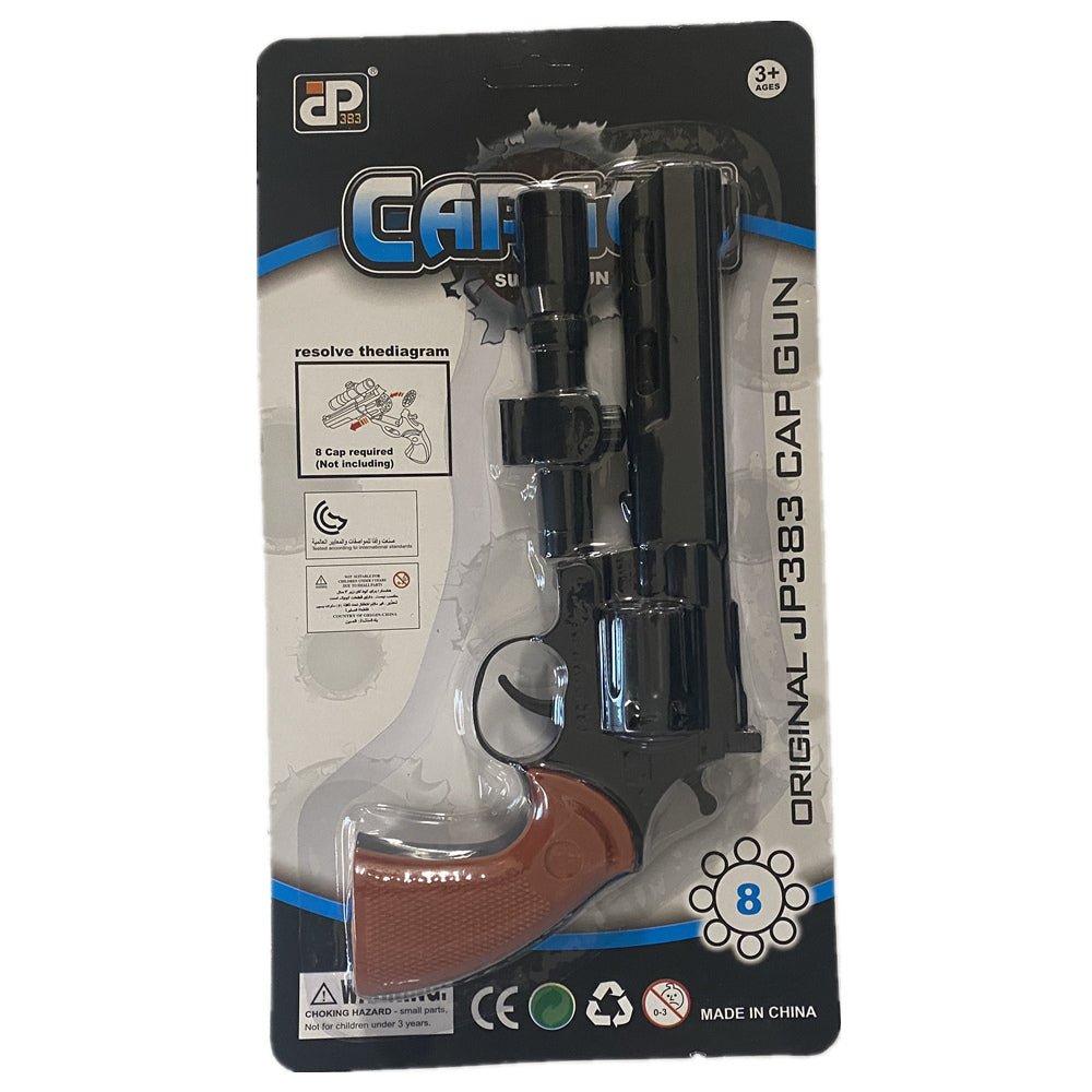 8 shots toy cap gun with 144 free caps - Silver - Image 3