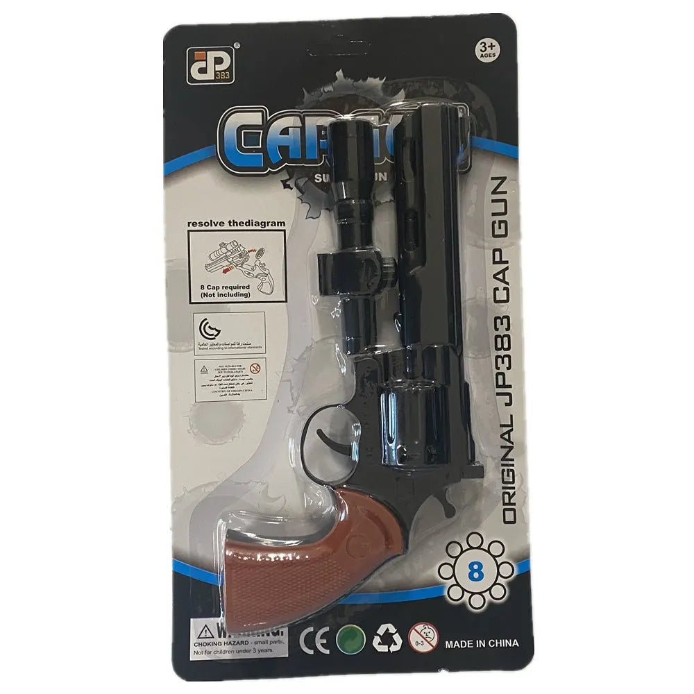 8 shots toy cap gun with 144 free caps - Silver - Image 3