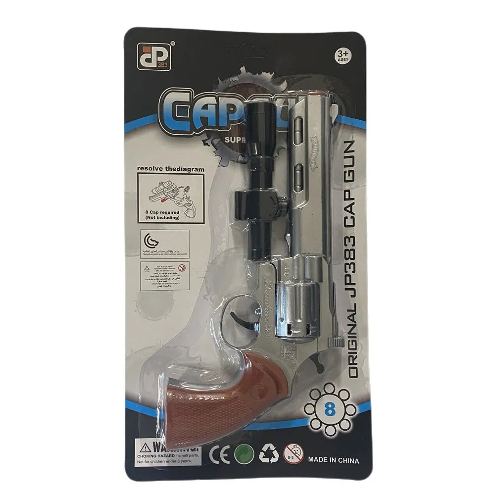 8 shots toy cap gun with 144 free caps - Silver - Image 5