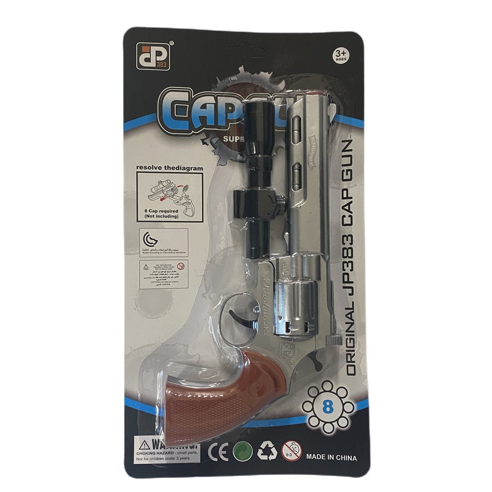 8 shots toy cap gun with 144 free caps - Black - Image 5