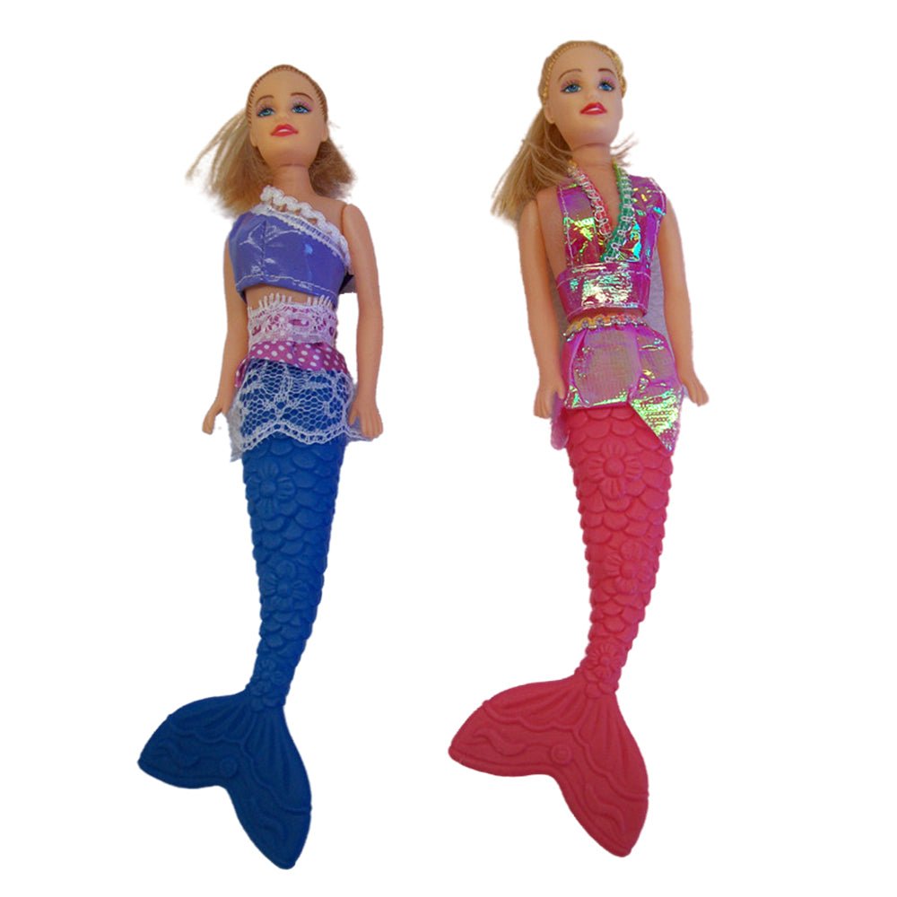 2x Mermaid doll in bag - Pink - Image 2