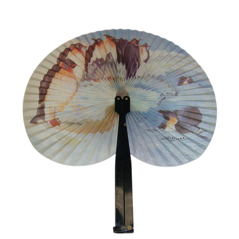 2 PCs of Assorted Folding Paper fans penguin and koloa - Image 2