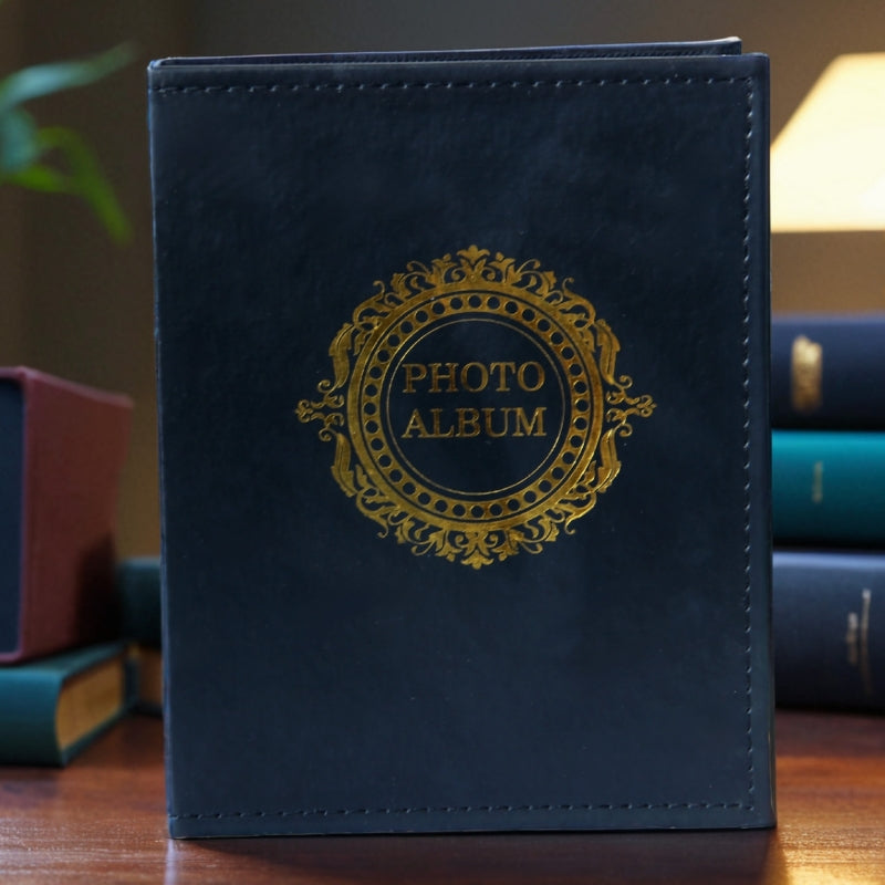 Classic photo album 200 Pcs 4x6 photos Red and Black - Black - Image 5