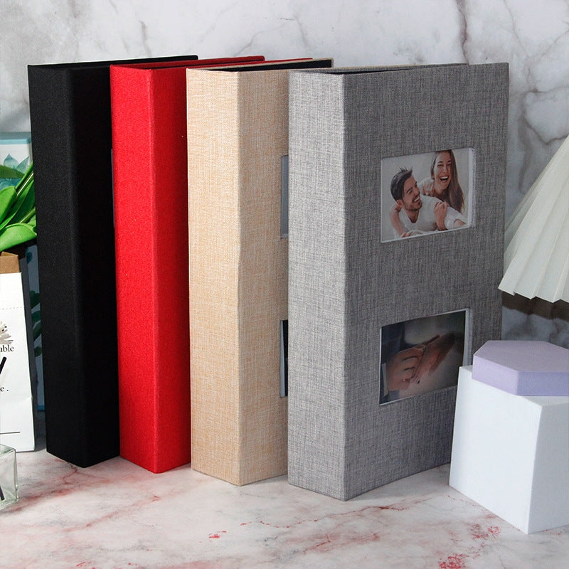 Photo album with luxurious cover Assorted colours Large 300 PCs 6 Inch - Gray - Image 2