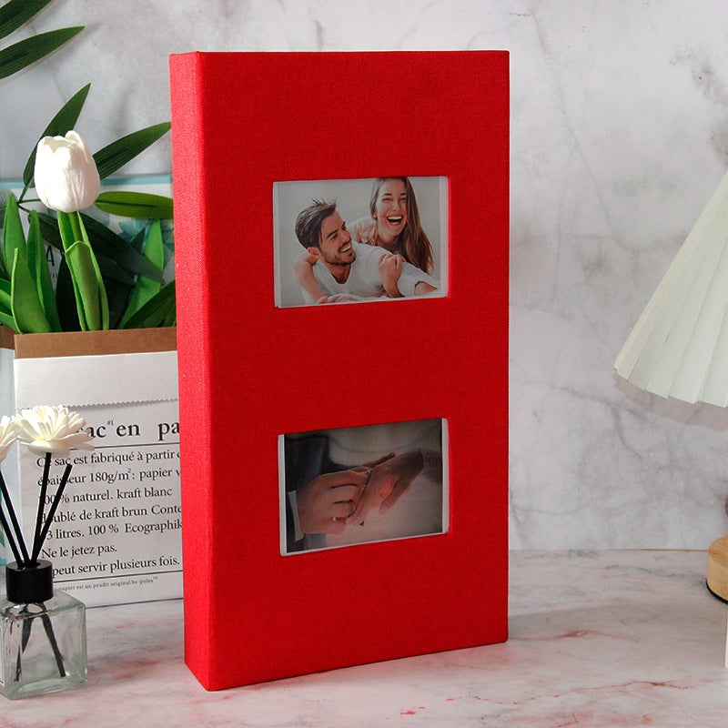 Photo album with luxurious cover Assorted colours Large 300 PCs 6 Inch - Gray - Image 8