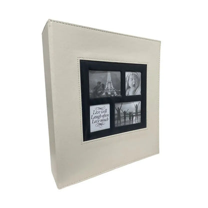 Extra Large 600-Pocket Leather Photo Album - Black - Image 4