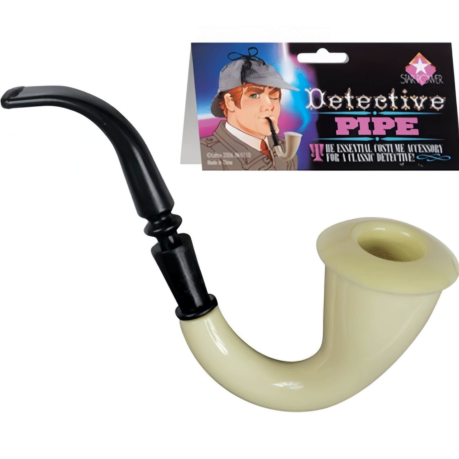 2x DETECTIVE PIPES Sailor Captain Fancy Dress Costume Fancy Dress Sherlock Holmes - Image 4