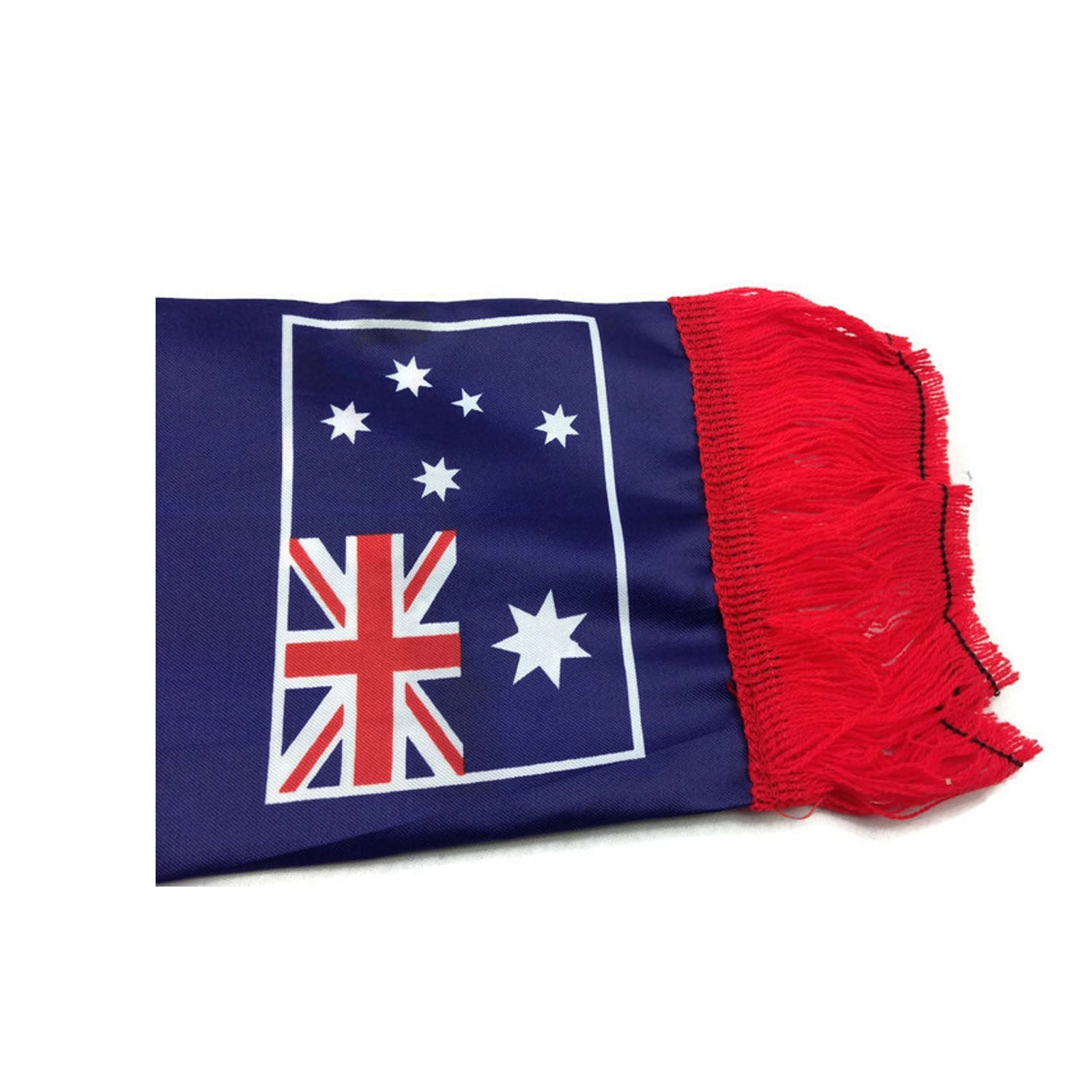 100% POLYESTER Australian National Flag SCARF Australia Day Costume Party Fringe Souvenir - Image 3