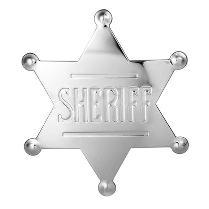 METAL SHERIFF BADGE ASSORTED COLOURS - Ancient Bronze - Image 3