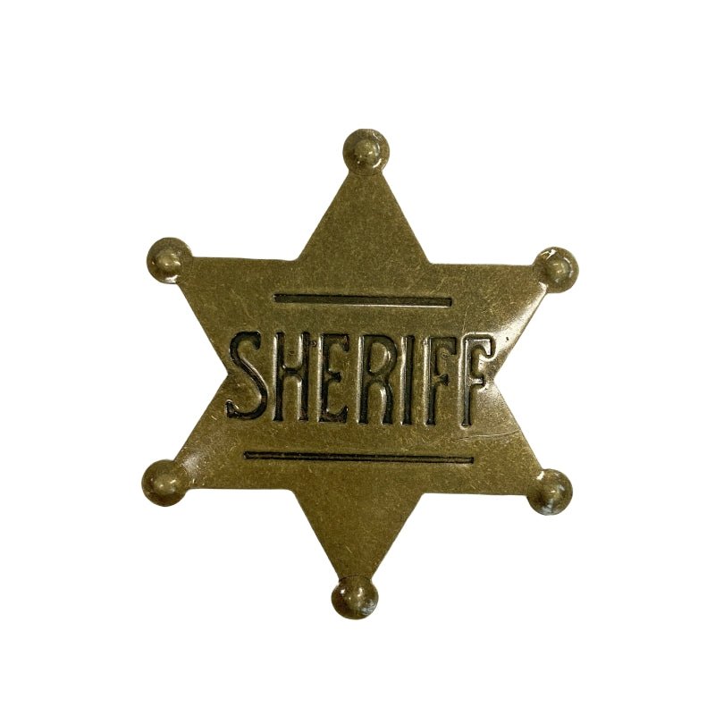 METAL SHERIFF BADGE ASSORTED COLOURS - Ancient Bronze - Image 9
