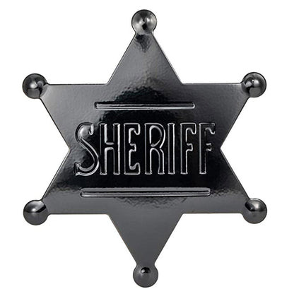 METAL SHERIFF BADGE ASSORTED COLOURS - Bronze - Image 2