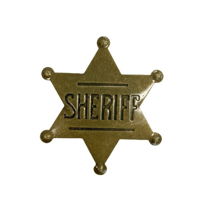 METAL SHERIFF BADGE ASSORTED COLOURS - Silver - Image 4