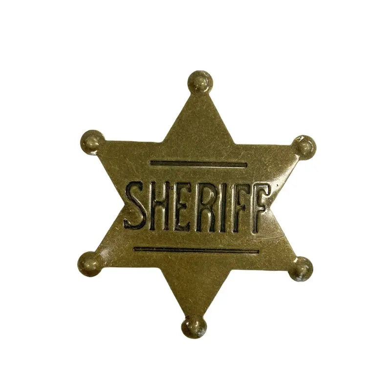 METAL SHERIFF BADGE ASSORTED COLOURS - Silver - Image 4
