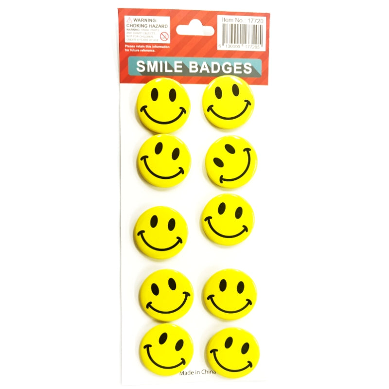 Smiley face badges - Small 3cm - Image 2