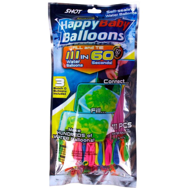 6 x Bunches Of water Balloons total 111 pack Rapid-Filling Self-Sealing Water Balloons - Image 3