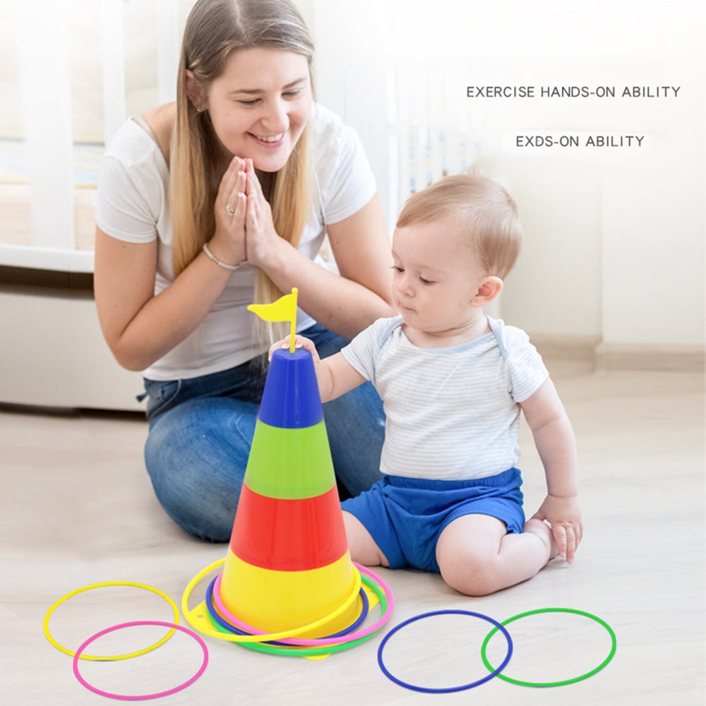 Kids Outdoor Sport Toys Funny Ring Toss Game Home Educational Toys - Image 4