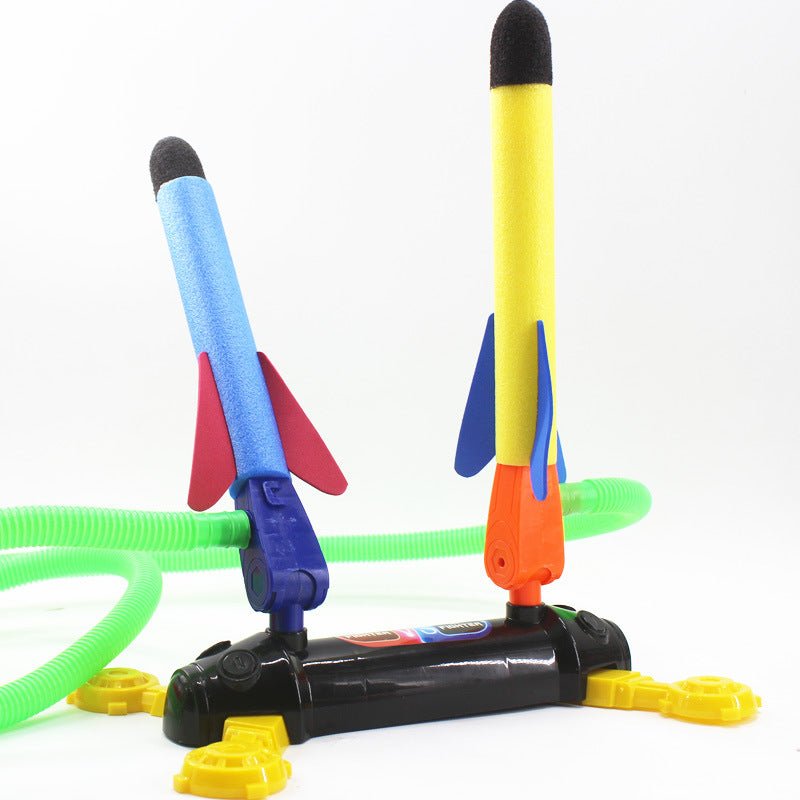 Air Power Foam Duel Rocket Shoot Up Stomp Launcher Kids Outdoor Activities Toys - Image 3