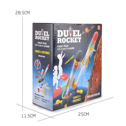 Air Power Foam Duel Rocket Shoot Up Stomp Launcher Kids Outdoor Activities Toys - Image 4