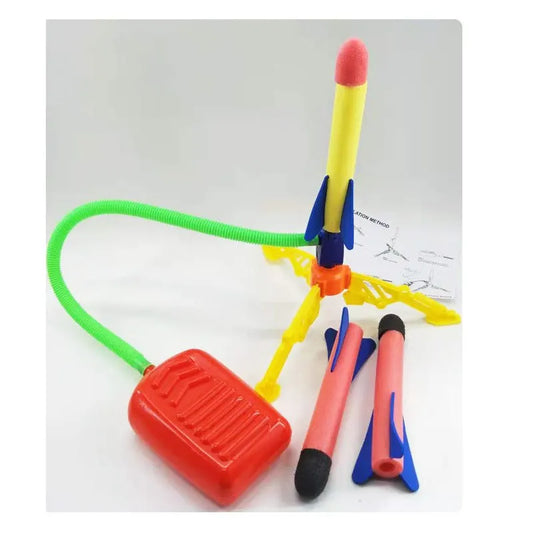 Air Power Foam Rocket Shoot Up Stomp Launcher Kids Outdoor Activities Toys - Image 2