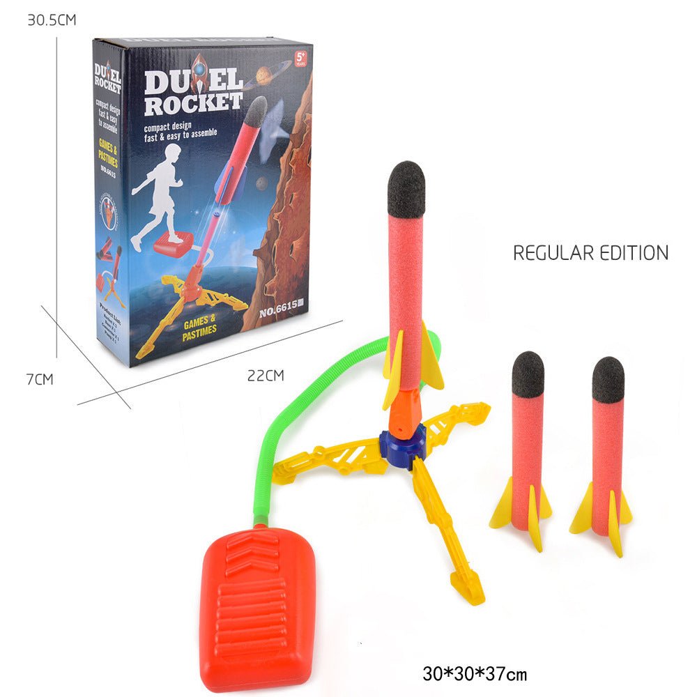 Air Power Foam Rocket Shoot Up Stomp Launcher Kids Outdoor Activities Toys - Image 3