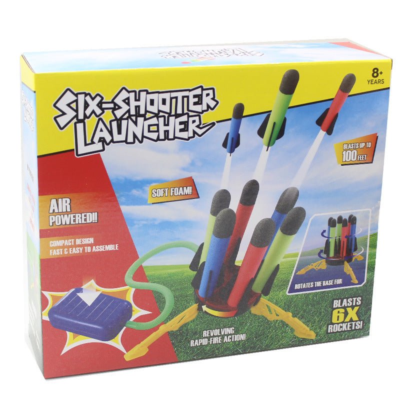 Air Power Foam Rocket Shoot Up Stomp Launcher Kids Outdoor Activities Toys - Image 2
