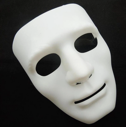 2x Robot Plain Mask Purge Style Halloween Scary Ghost Blank Mask Unisex - 2x Blue - Image 4